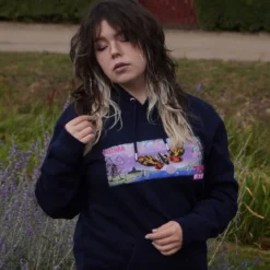 Godzilla - Mothra Hoodie blau