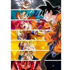 Goku Metall Poster für Dragon Ball Fans