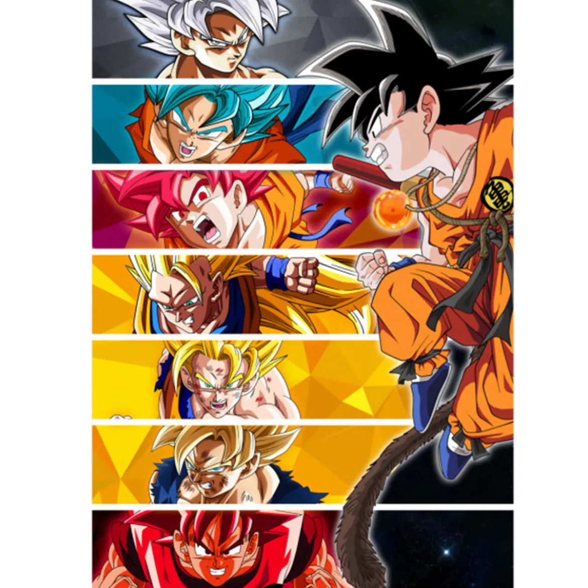 Goku Metall Poster für Dragon Ball Fans