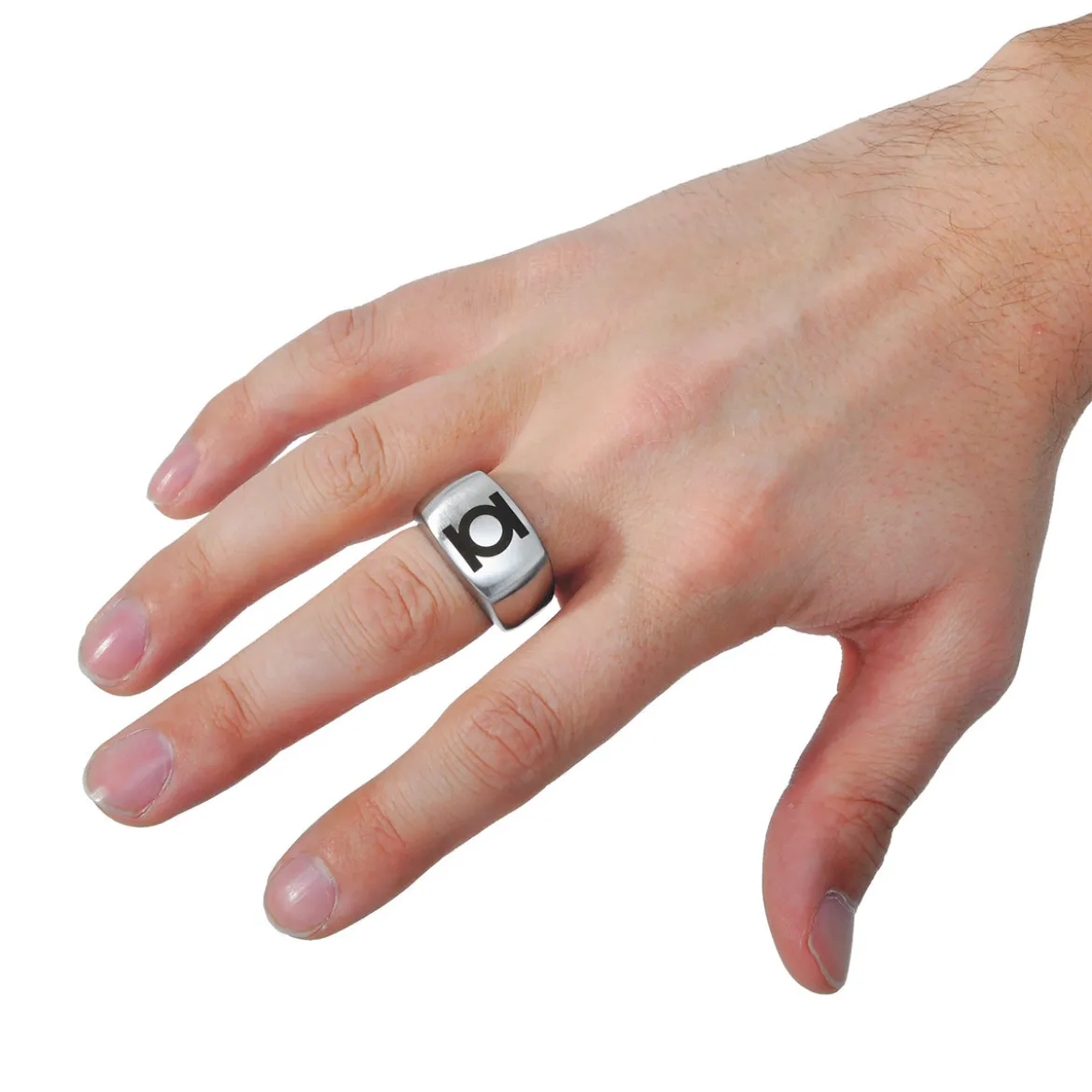 Green Lantern - Logo Ring grau