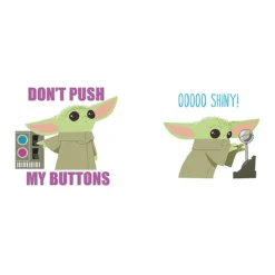 Grogu Buttons & Shiny Tasse - Star Wars The Mandalorian