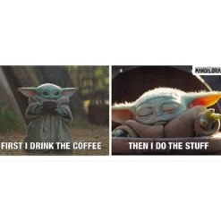 Grogu Drink Coffee & Do Stuff Tasse - Star Wars The Mandalorian