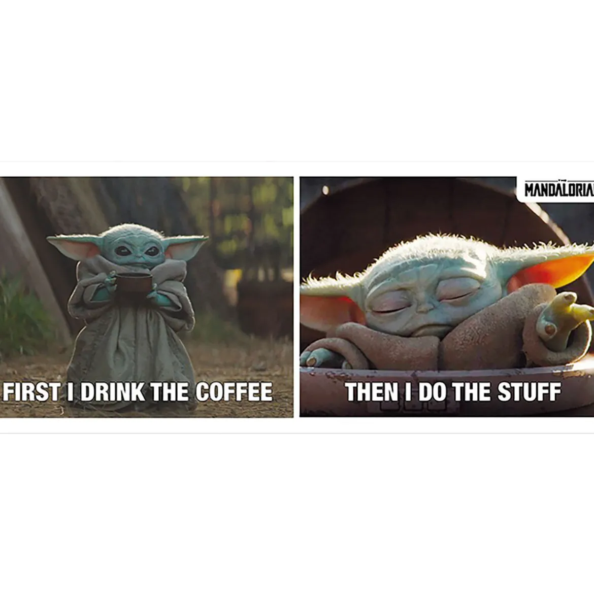 Grogu Drink Coffee & Do Stuff Tasse - Star Wars The Mandalorian
