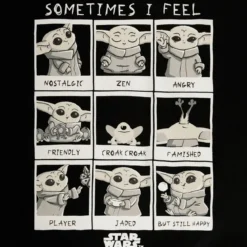 Grogu Emotions T-Shirt Damen schwarz - Star Wars The Mandalorian