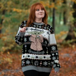 Grogu Galaxys Greetings Strickpullover - Star Wars The Mandalorian