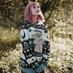 Grogu Galaxys Greetings Strickpullover - Star Wars The Mandalorian