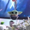 Grogu im Kinderwagen Funko Pop Schlüsselanhänger - Star Wars The Mandalorian