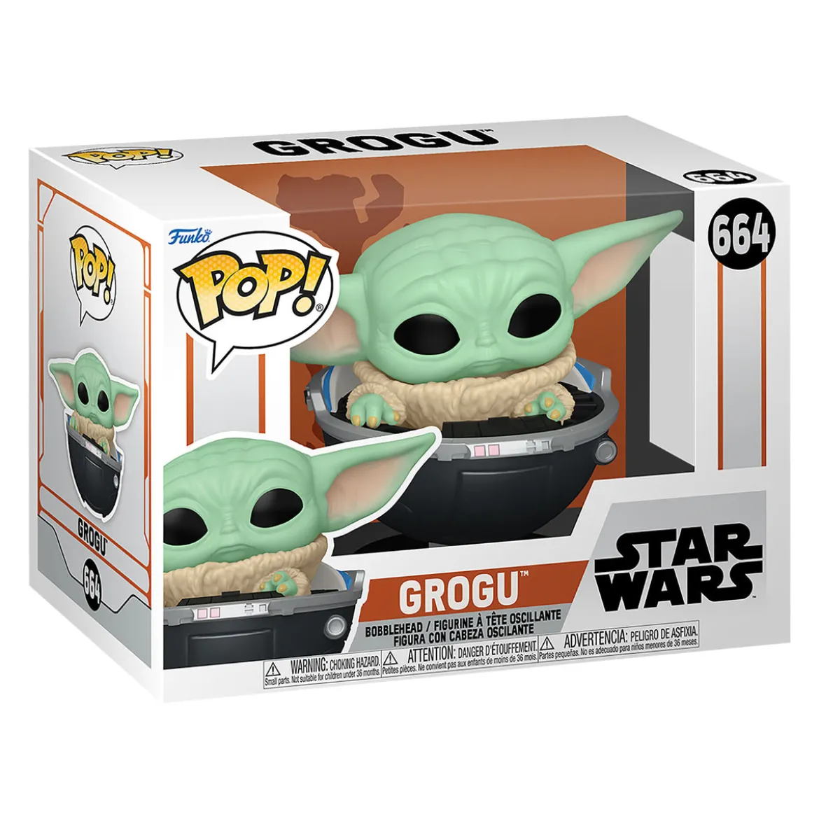 Grogu im Kinderwagen Funko Pop Wackelkopf-Figur - Star Wars The Mandalorian