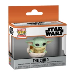 Grogu in Wiege Funko Pop Schlüsselanhänger - Star Wars The Mandalorian