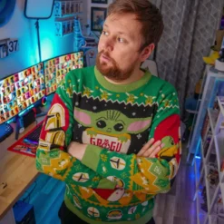 Grogu mit Mando Strickpullover - Star Wars The Mandalorian