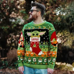 Grogu mit Mando Strickpullover - Star Wars The Mandalorian