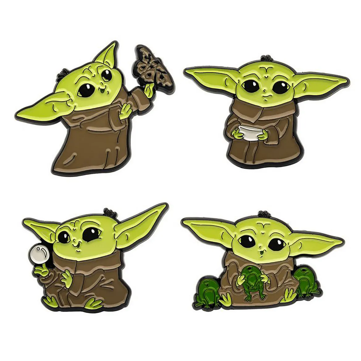 Grogu Moods Pins 4er Set - Star Wars The Mandalorian