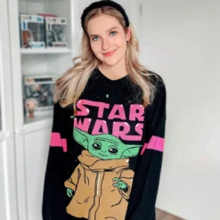 Grogu Oversize Sweater schwarz - Star Wars The Mandalorian