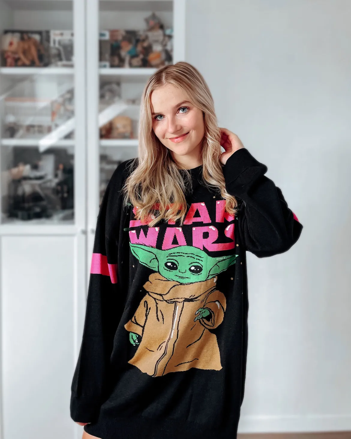 Grogu Oversize Sweater schwarz - Star Wars The Mandalorian