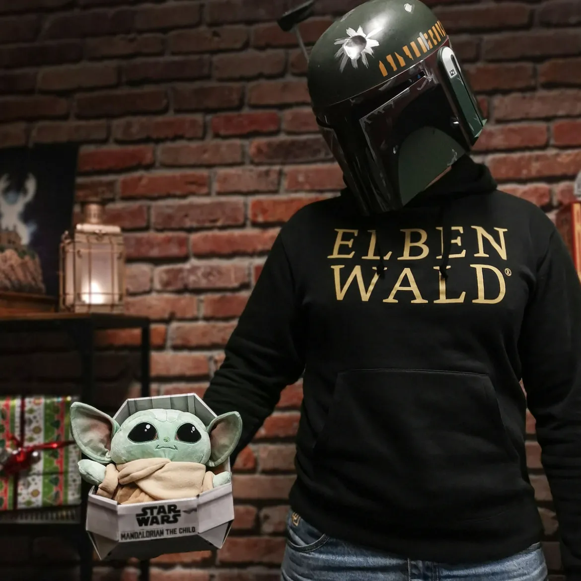 Grogu Plüsch Figur in Wiege 20 cm - Star Wars The Mandalorian