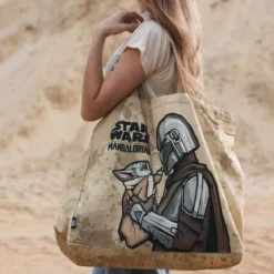 Grogu und Mando Shopper Tasche - Star Wars Mandalorian & Grogu