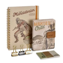 Grogu und Mando Wanted Schreibset - Star Wars The Mandalorian