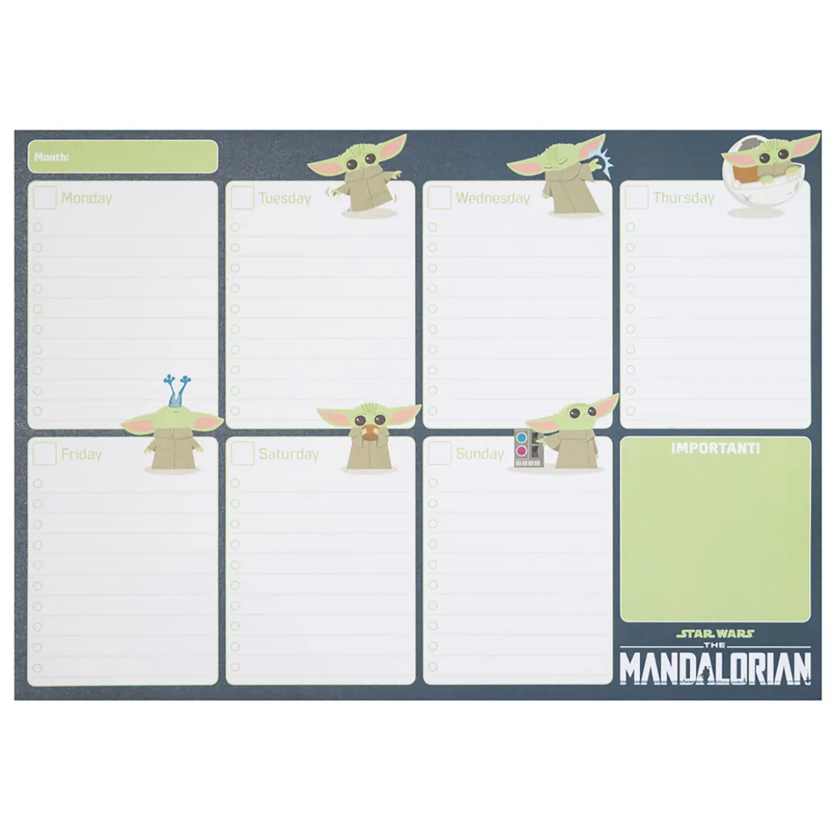 Grogu Wochenplaner - Star Wars The Mandalorian