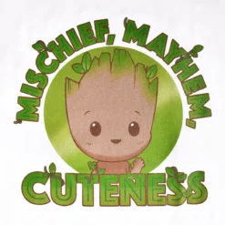 Guardians of the Galaxy - Groot Cuteness T-Shirt Damen Loose Fit weiß