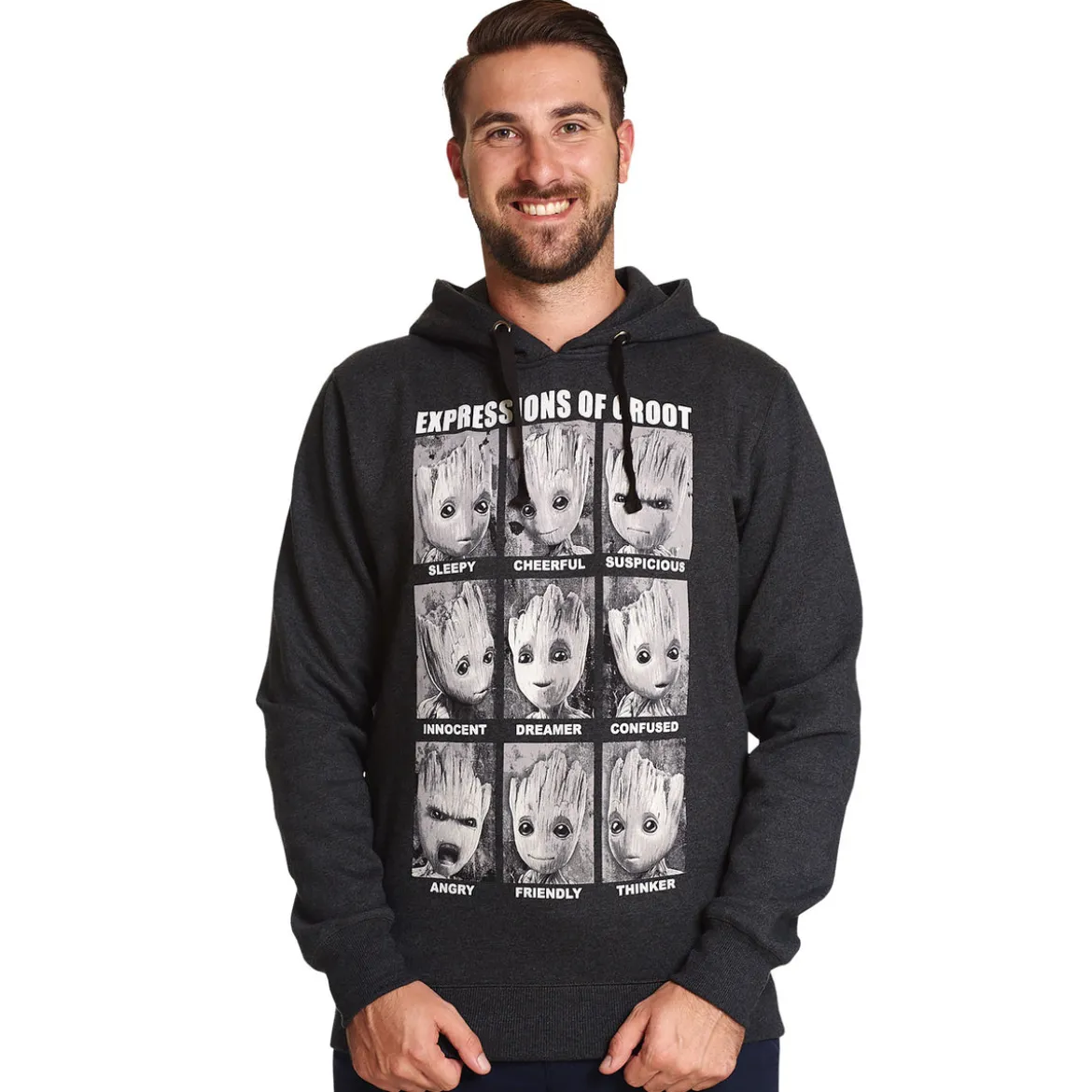 Guardians of the Galaxy - Groot Expressions Hoodie grau