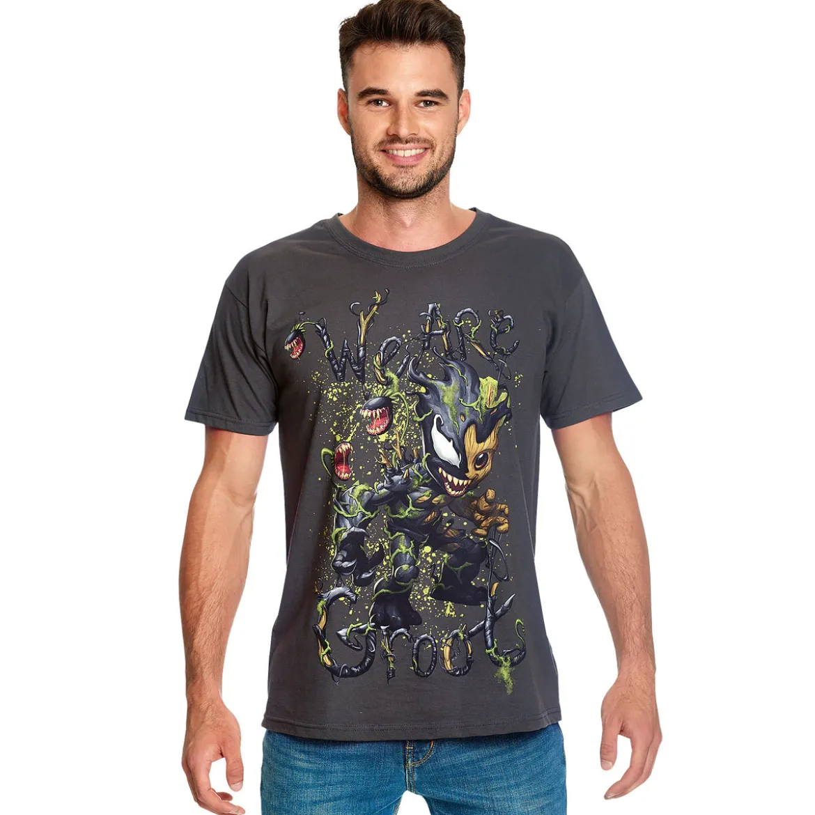 Guardians of the Galaxy - Venomized Groot T-Shirt grau