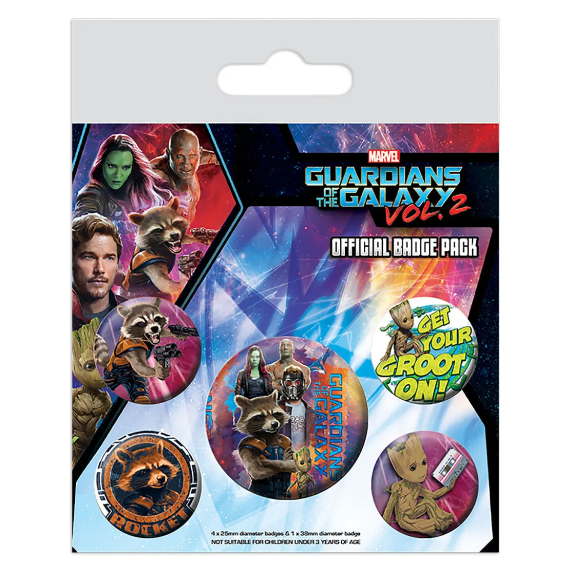 Guardians of the Galaxy - Vol. 2 Button 5er Set