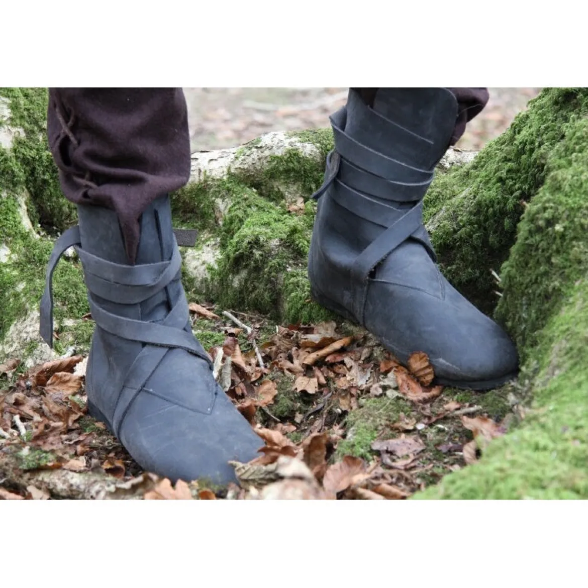 Haithabu Stiefel aus Nubukleder Floki schwarz