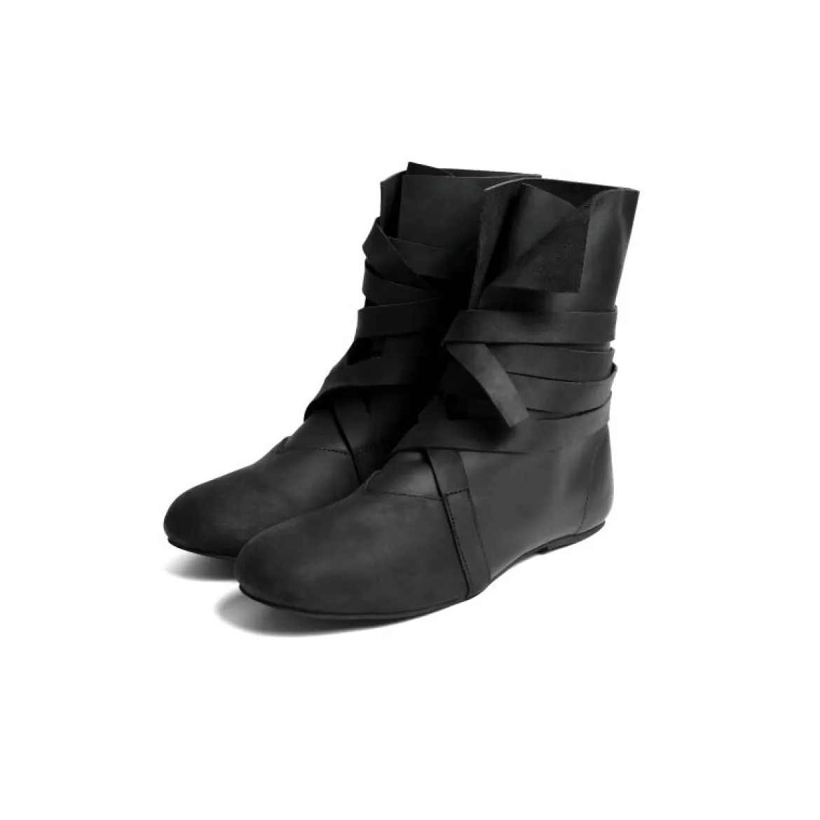 Haithabu Stiefel aus Nubukleder Floki schwarz