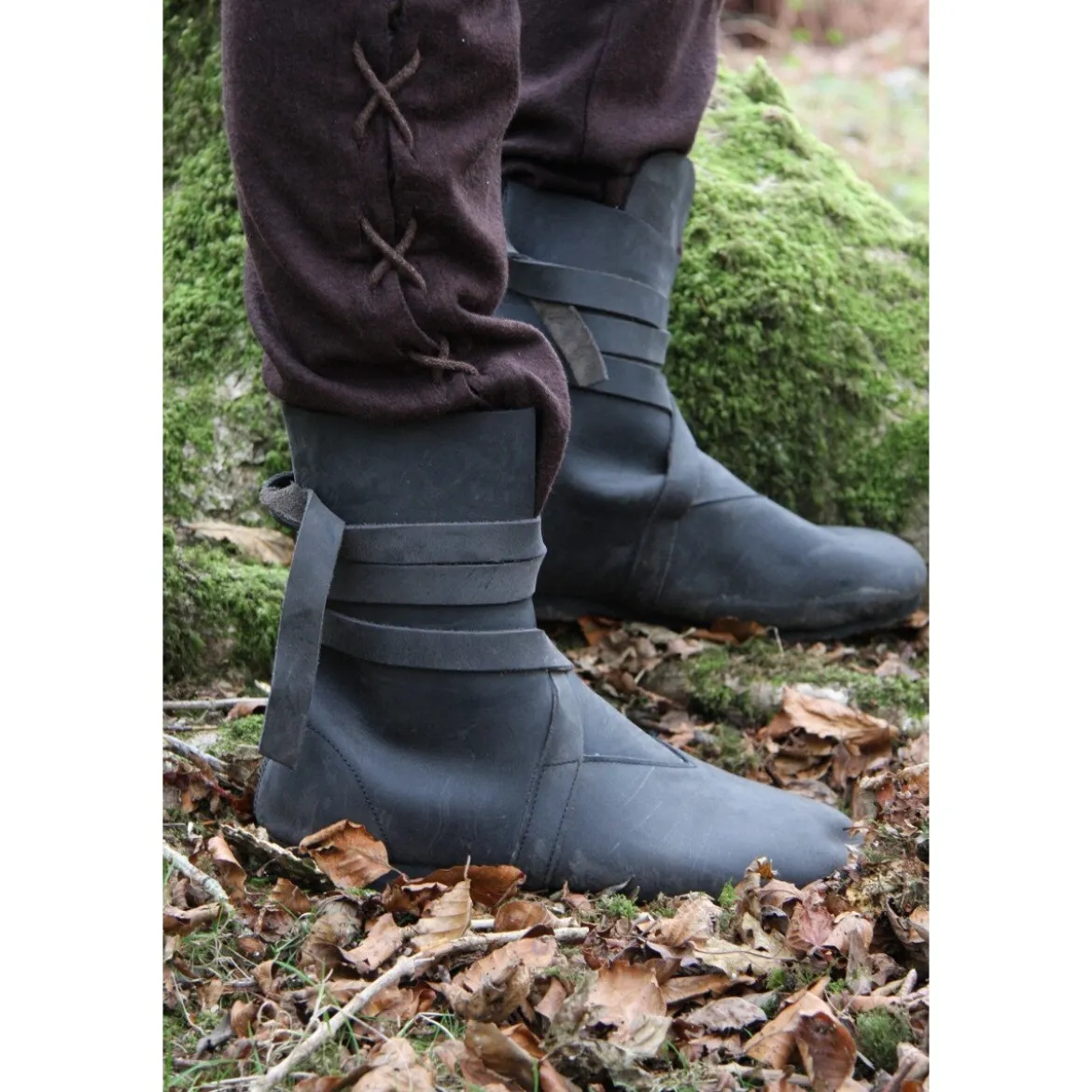 Haithabu Stiefel aus Nubukleder Floki schwarz