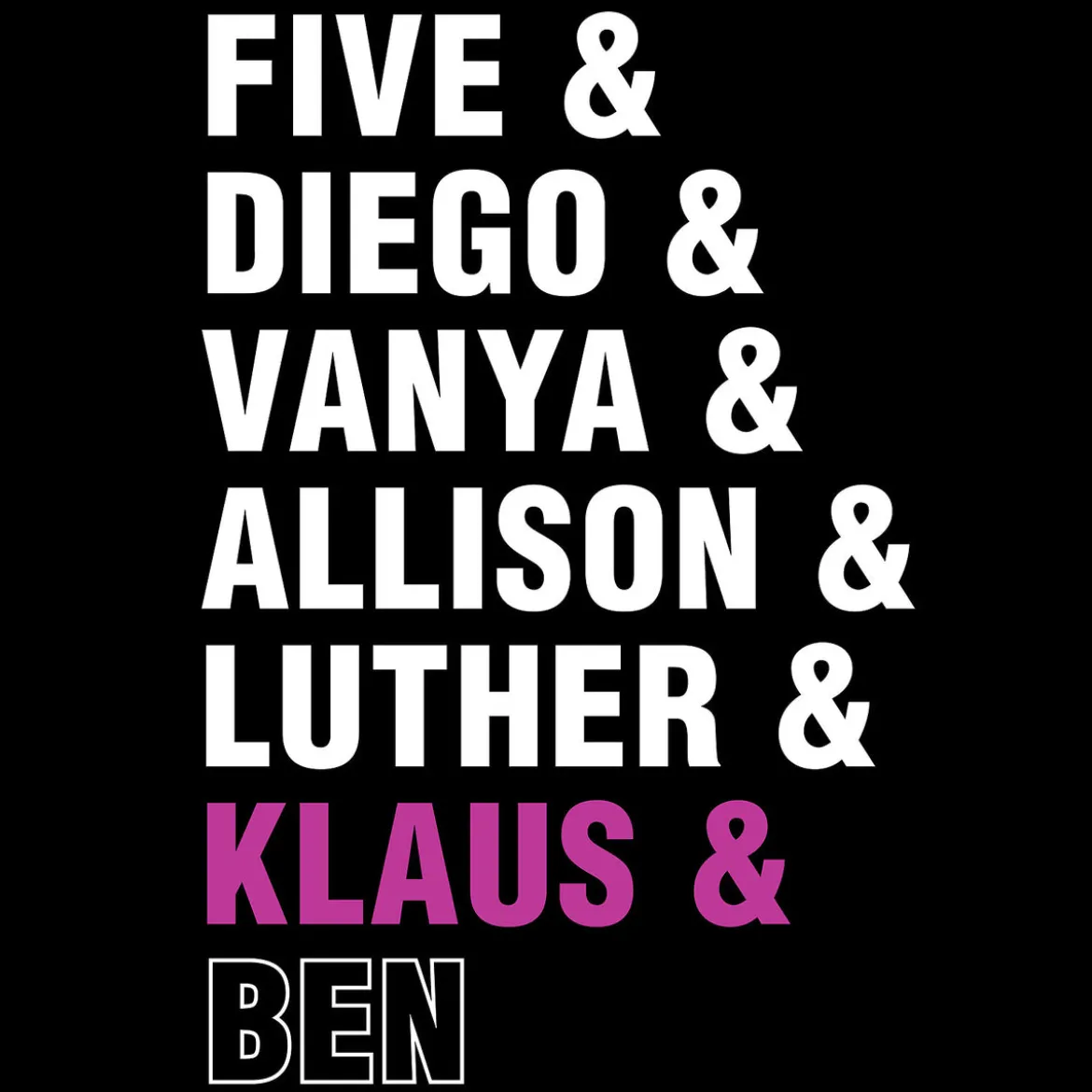 Hargreeves Family T-Shirt für The Umbrella Academy Fans