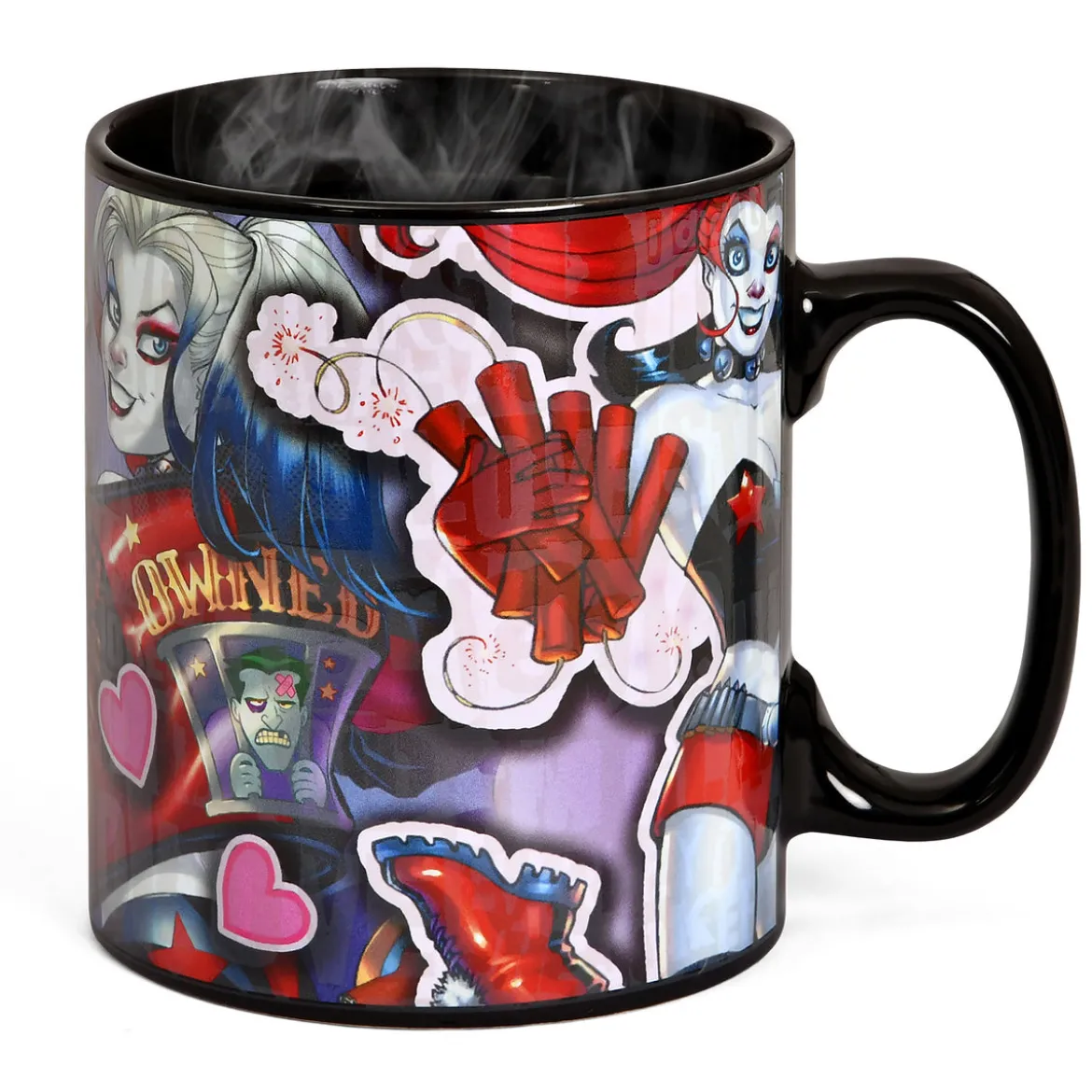 Harley Quinn Comic Thermoeffekt Tasse
