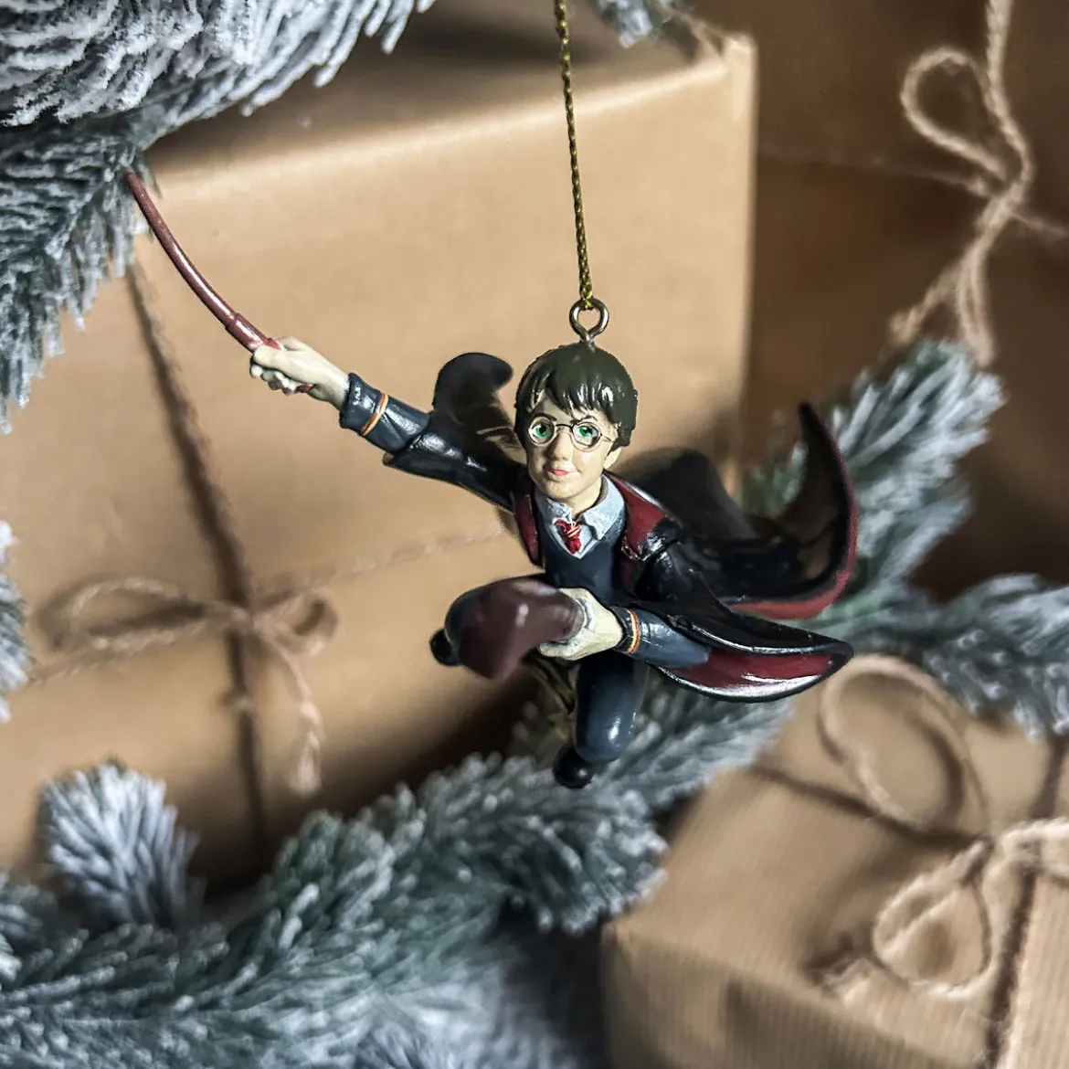 Harry mit Nimbus 2000 Weihnachtsbaum-Schmuck - Harry Potter