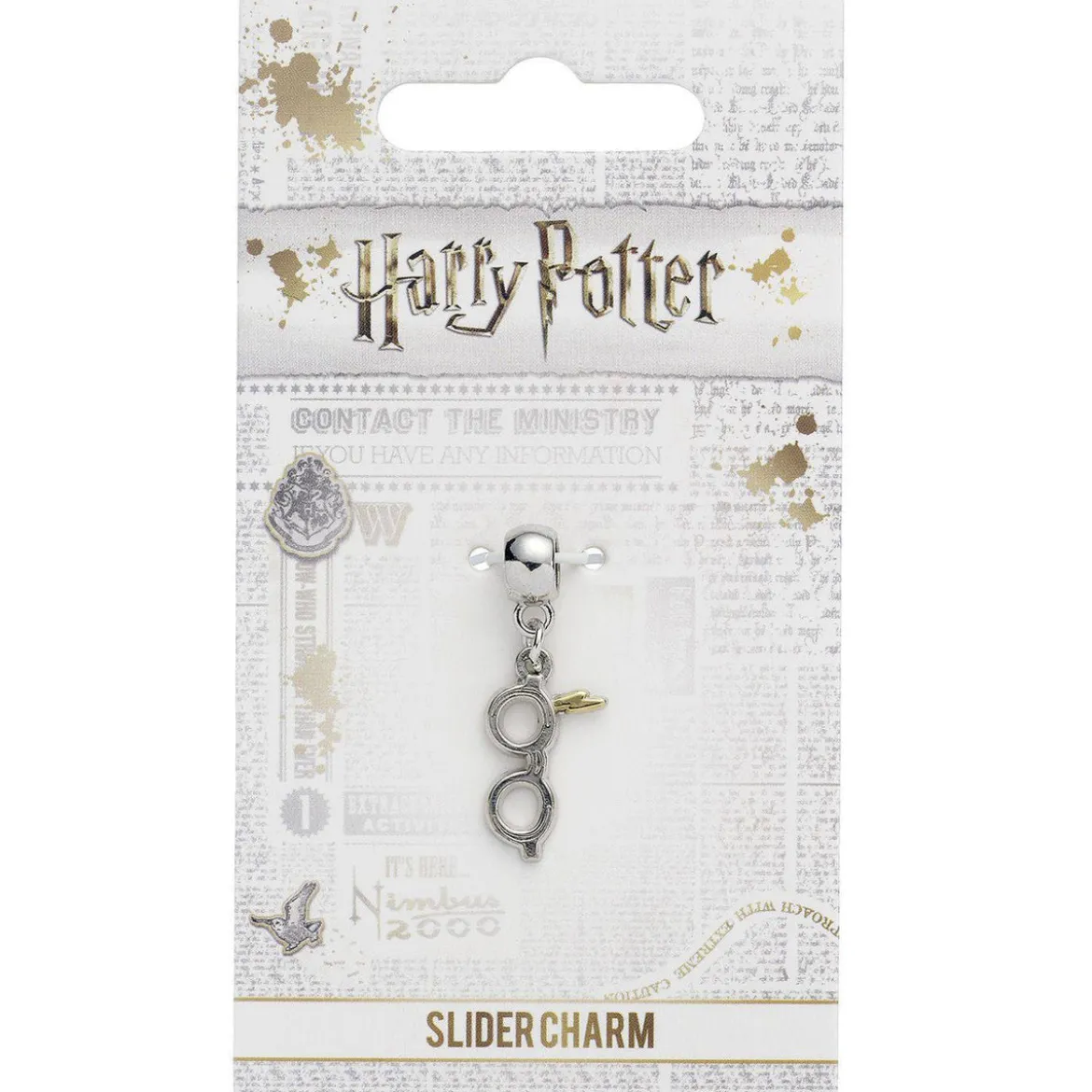 Harry Potter Anhänger Blitz mit Brille (versilbert)