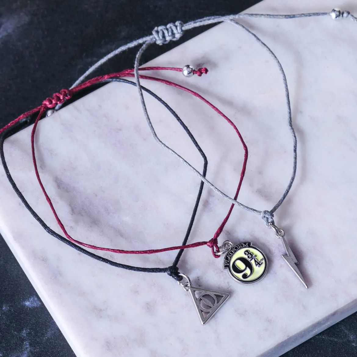 Harry Potter - Armbänder mit Anhänger 3er Set