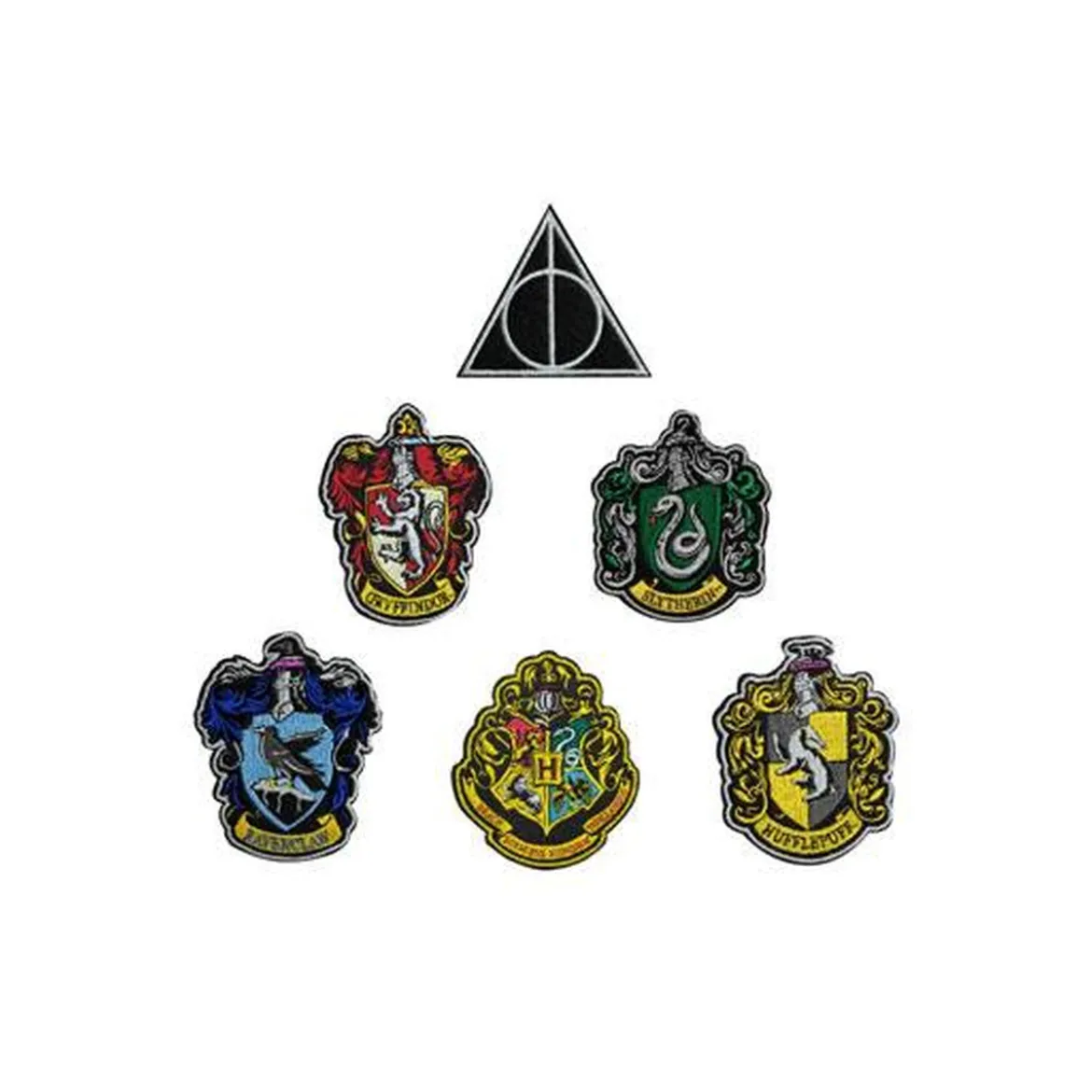 Harry Potter Aufnäher 6er-Pack Hauswappen
