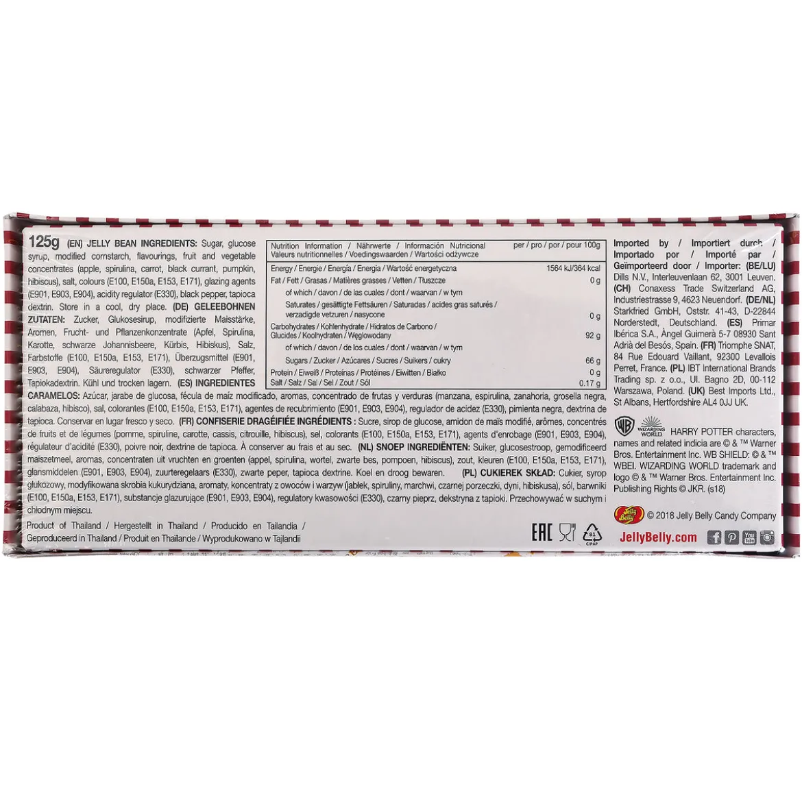 Harry Potter - Bertie Botts Bohnen Geschenkbox 125g