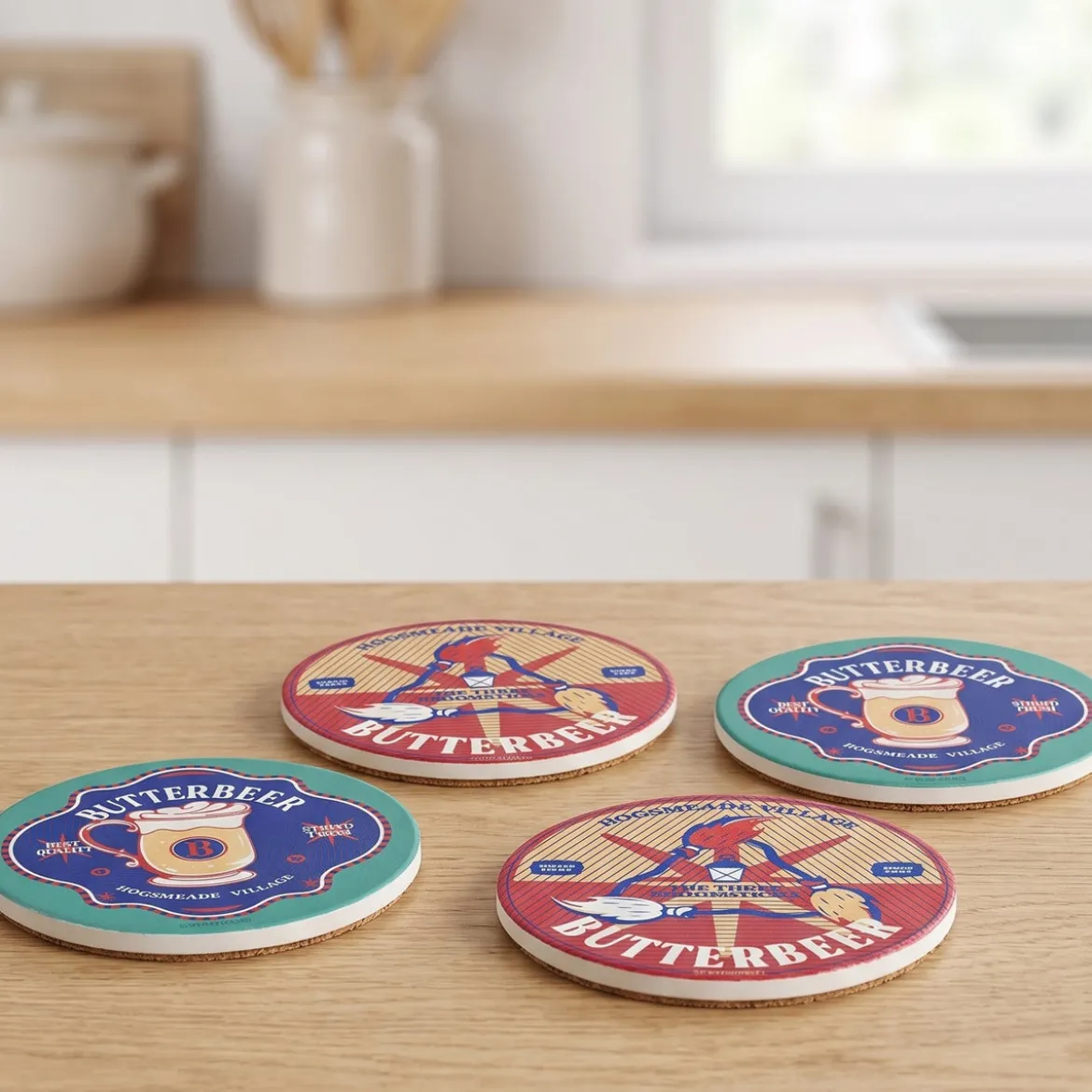 Harry Potter - Butterbier Untersetzer 4er Set