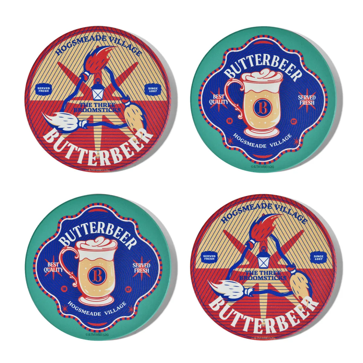 Harry Potter - Butterbier Untersetzer 4er Set
