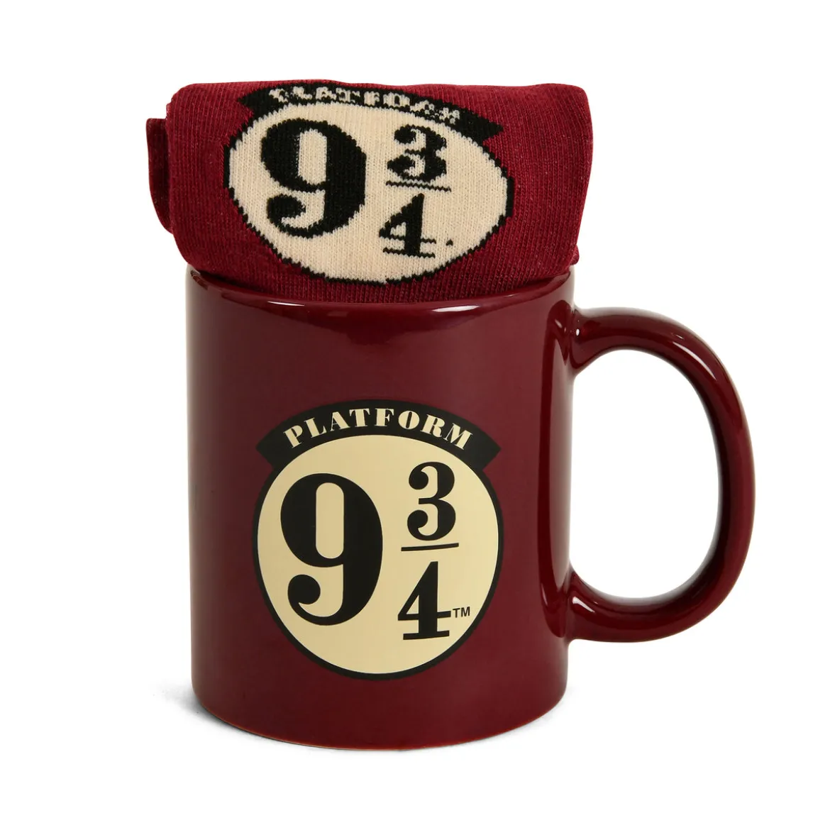Harry Potter - Gleis 9 3/4 Socken und Tasse