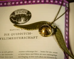 Harry Potter - Goldener Schnatz Medaillon an Kette