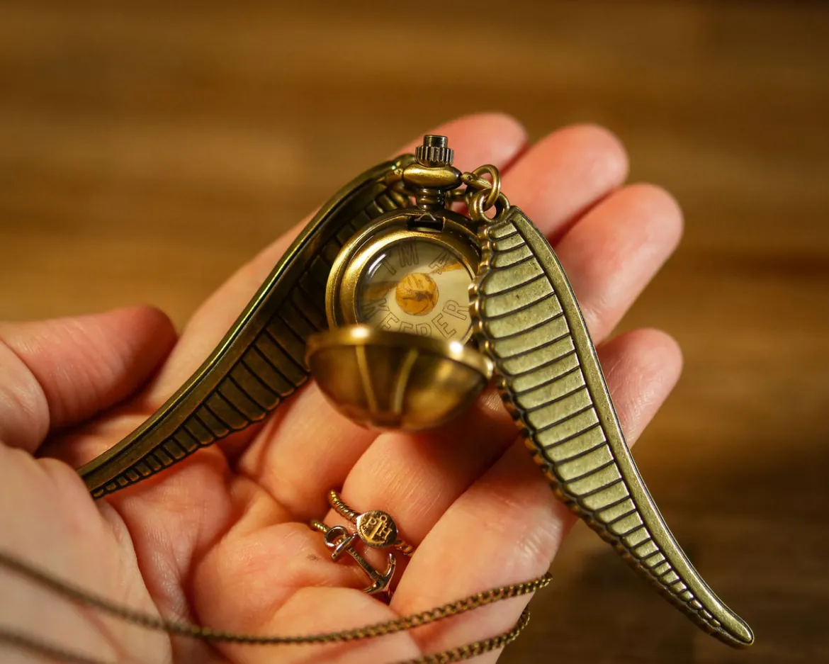 Harry Potter - Goldener Schnatz Medaillon an Kette