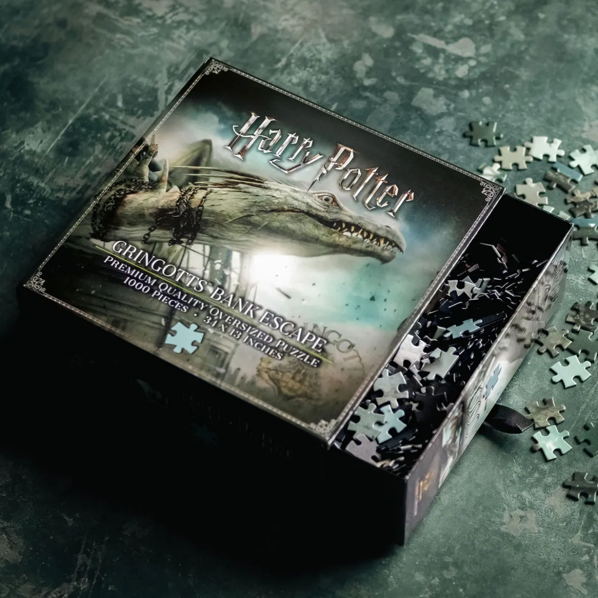 Harry Potter - Gringotts Bank mit Drache Premium Puzzle