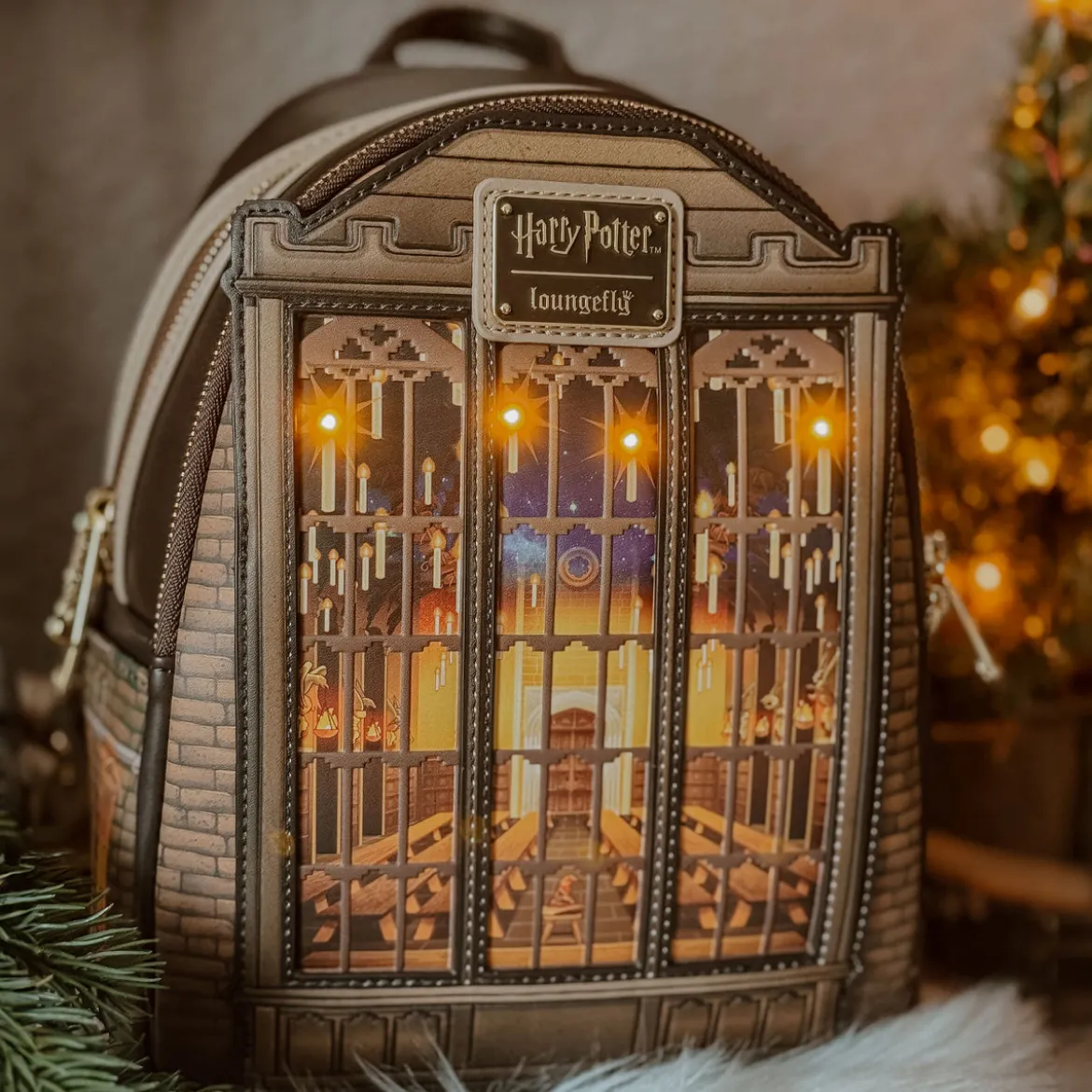 Harry Potter - Große Halle Mini Rucksack mit Licht
