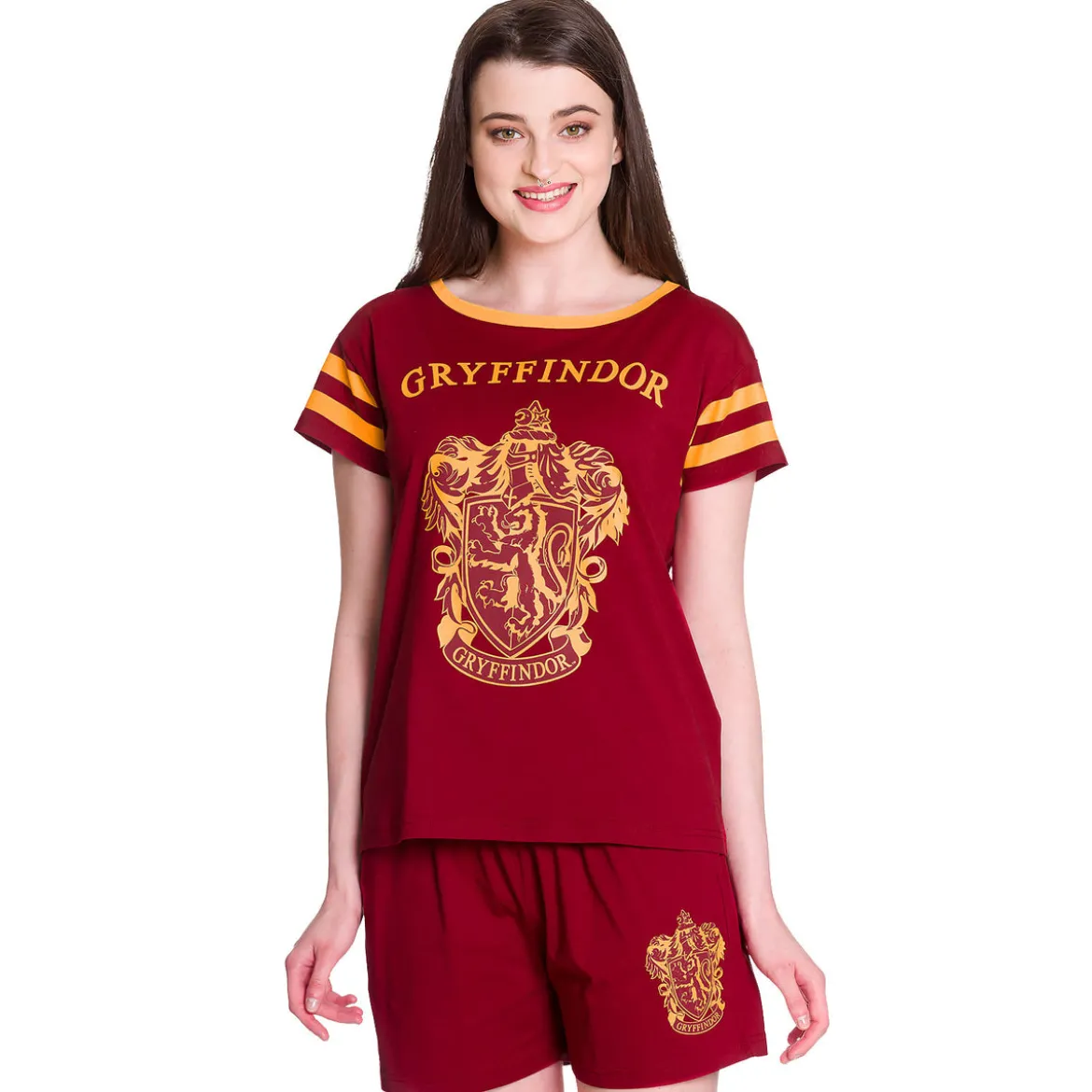 Harry Potter - Gryffindor Pyjama kurz Damen