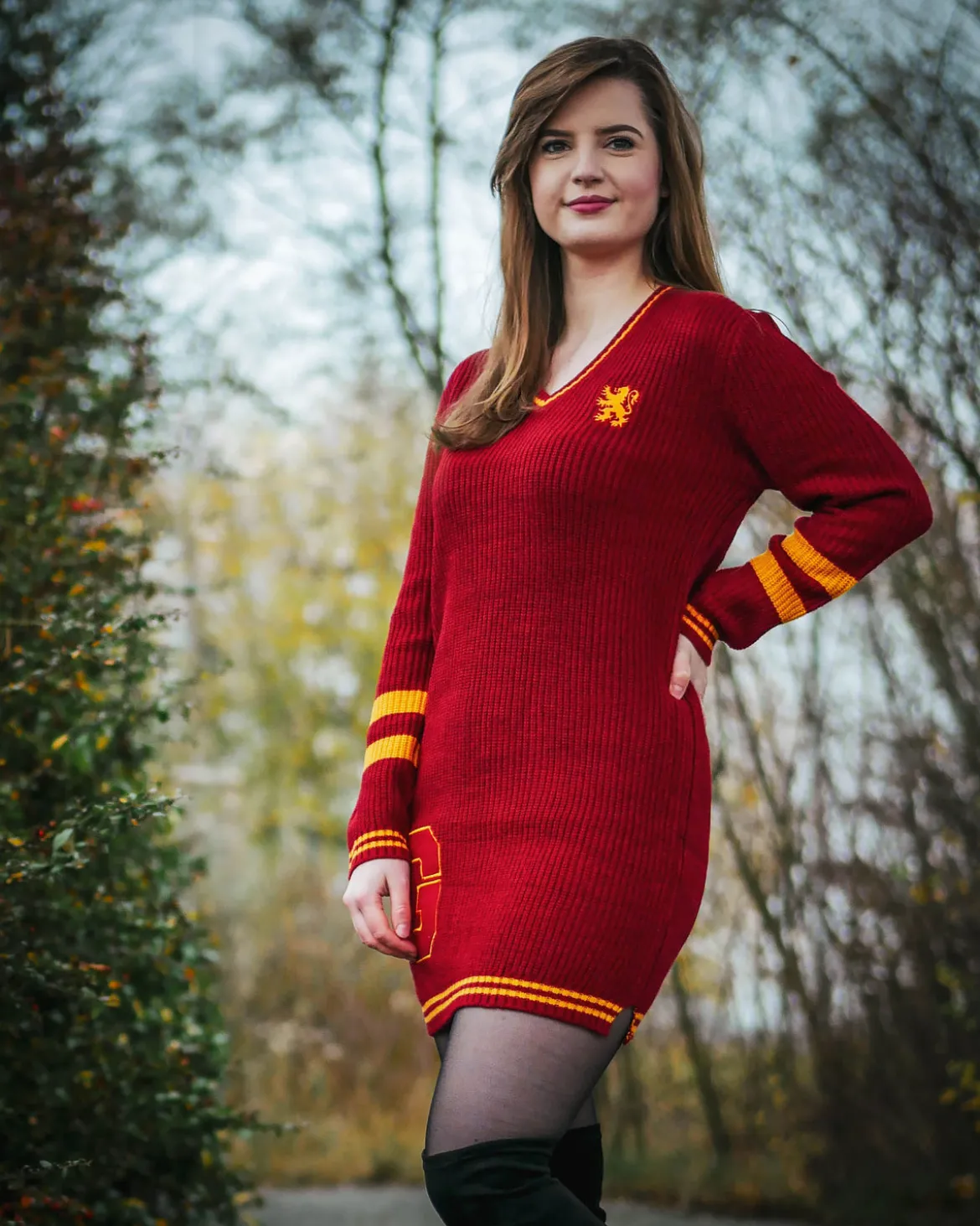 Harry Potter - Gryffindor Strickkleid rot