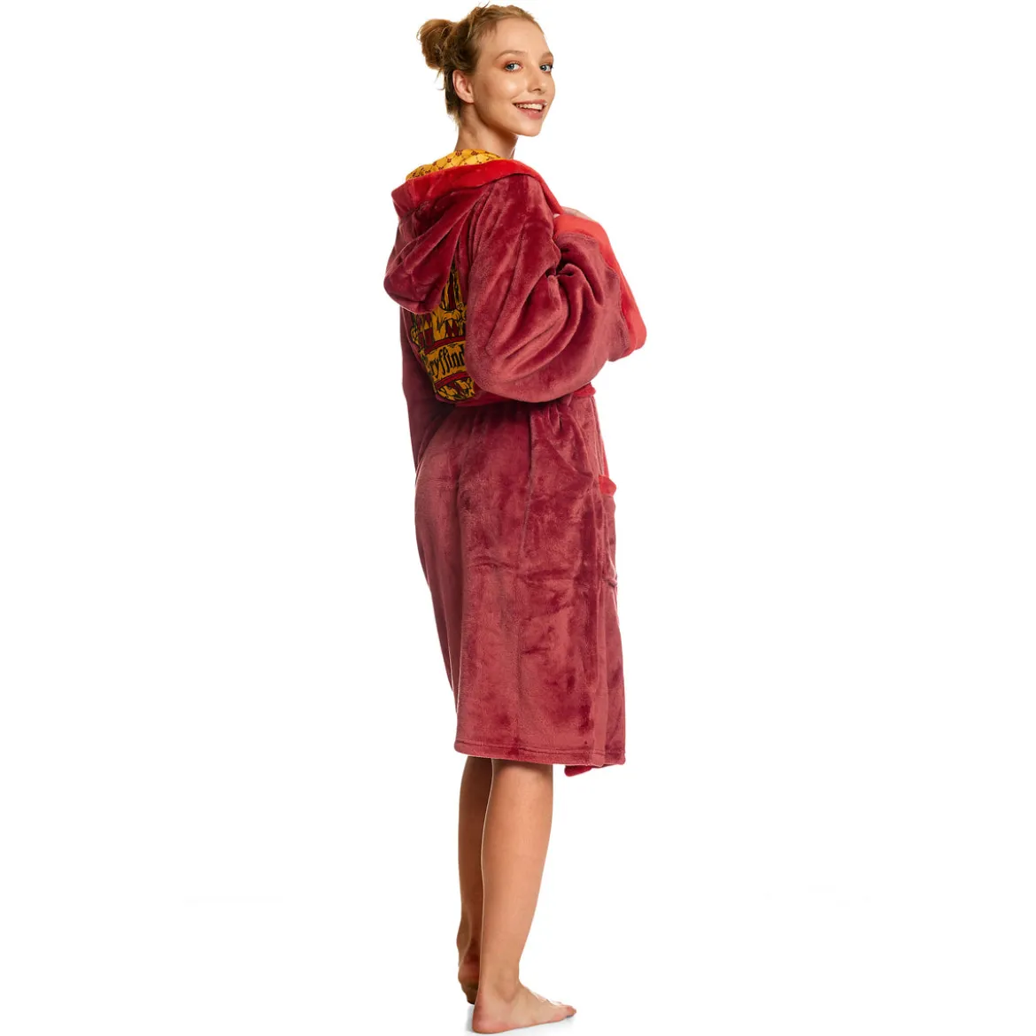 Harry Potter - Gryffindor Wappen Bademantel rot