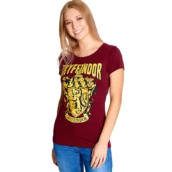 Harry Potter - Gryffindor Wappen T-Shirt Damen rot