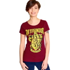 Harry Potter - Gryffindor Wappen T-Shirt Damen rot