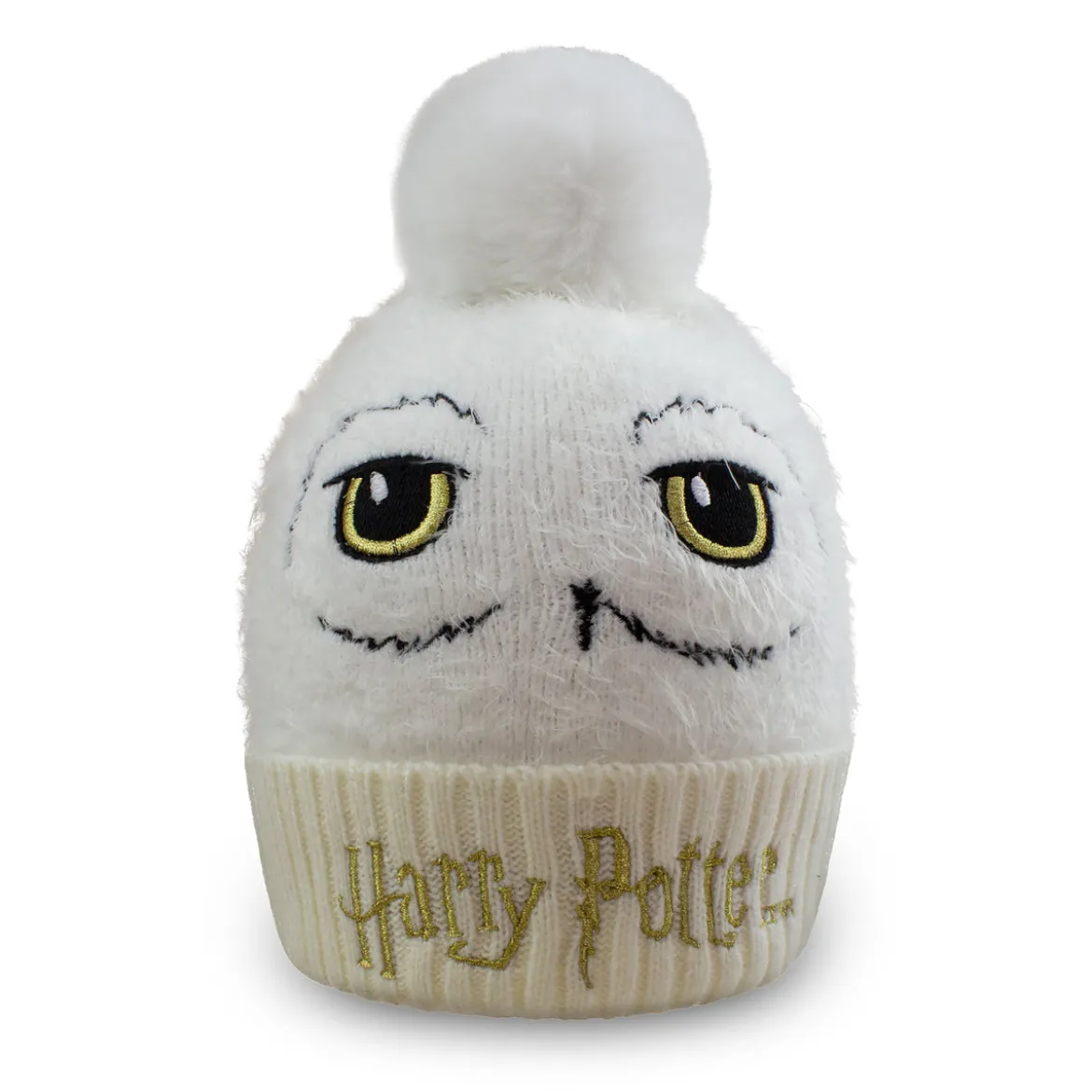 Harry Potter - Hedwig Mütze mit Bommel weiß