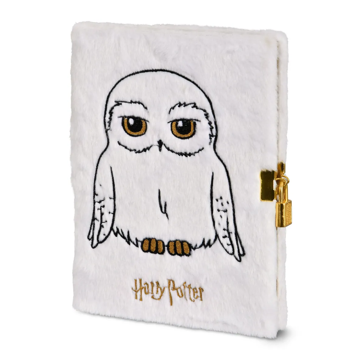 Harry Potter - Hedwig Plüsch Notizbuch A5 mit Schloss